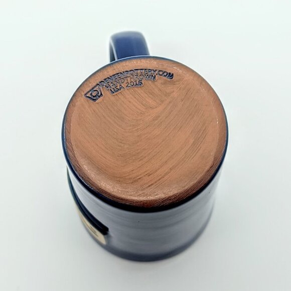 Deneen Pottery Blue Stream Hand Thrown Ceramic Mug - Picture 7 of 8